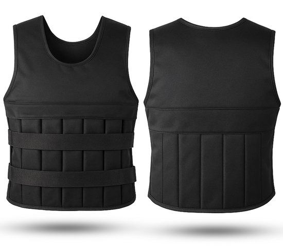 Fitby Gewichtsvest 10KG - Zwart