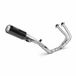 Mivv Mk3 Kawasaki Ninja 650/z650 2017-23 K.044.sm3c Non homologué Système d'échappement complet Argent Non homologué