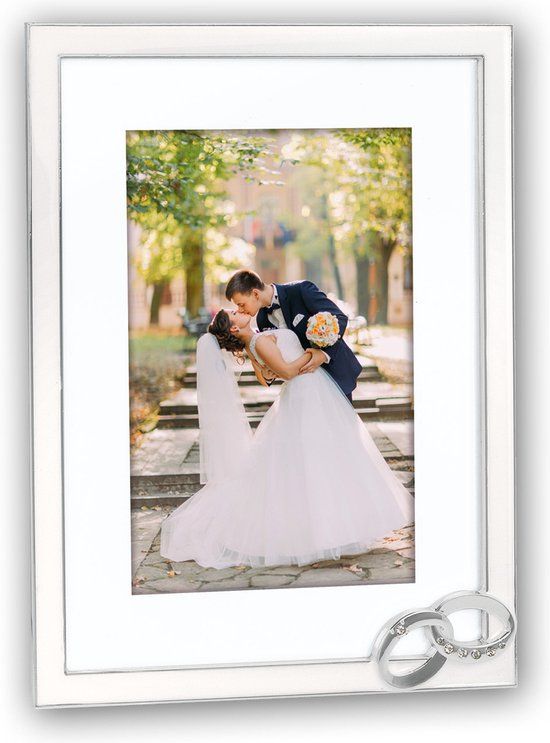 ZEP Mariage Fotolijst - Zilverkleurig - Metaal - 10x15 cm - Rechthoekig