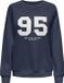 ONLY - ONLVELLA L/S O-NECK CS SWT - Meisjes - Sweater - Katoen/Polyester - Maat XL - Blauw