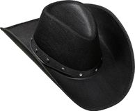 Finidi Cowboyhoed met studs Zwart Unisex Kunststof