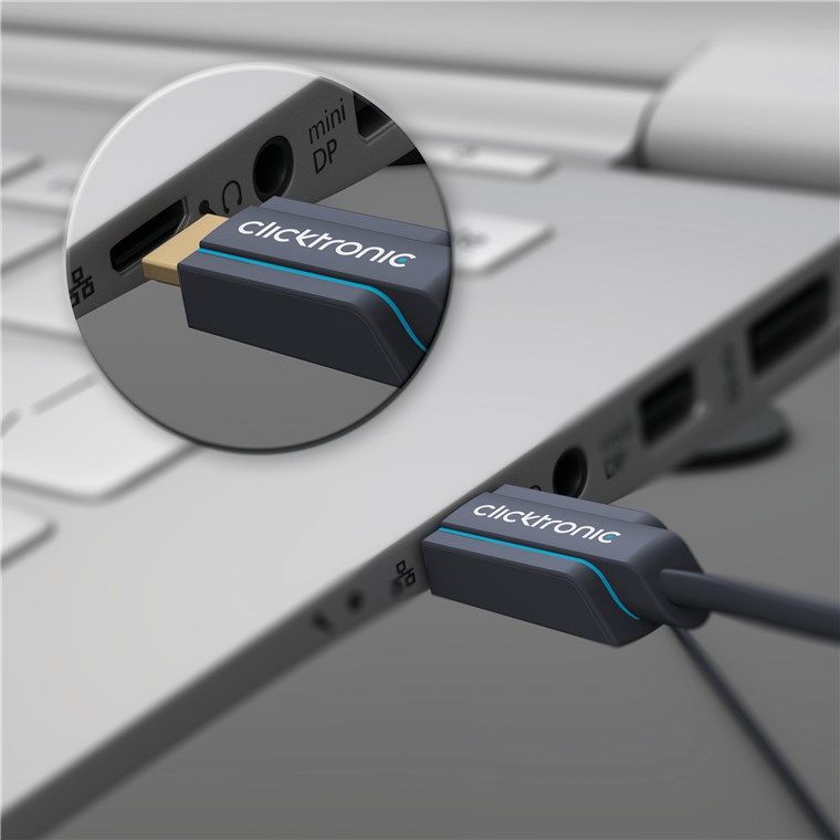 Clicktronic HDMI 2.1 Kabel - 1m - Zwart