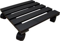 Louis Moulin Plantenroller composiet vierkant grijs 30x30cm