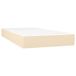 VidaXL Pocketveringmatras voor kinderen medium 80x160 cm stof crèmekleurig