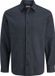 JACK & JONES JREBIKE MELANGE SHIRT LS SN Heren Overhemd Lange Mouw Katoen/Polyester Visgraat Sky Captain XXL