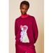 Oilily katoenen sweater met print - donkerrood