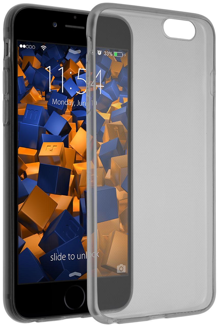 mumbi TPU Case iPhone 6/6s - Transparant/Zwart