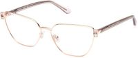 Guess GU2969 028 Rose Gold Cat Eye Metal Prescription Glasses 56mm