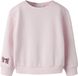 NAME IT Meisjes Sweater NMFOKALA LS NREG SWE BRU PB - Lange mouw - Ronde hals - Katoen/Polyester - Cherry Blossom - Maat 104
