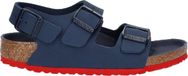 Birkenstock Milano Enfants Sandales Desert Soil Blue Red Narrow-fit