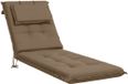vidaXL Ligstoelkussen GEMERT 100% Polyester Taupe 190 x 50 x 9 cm