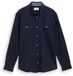Tom Tailor - Chemise coupe droite aspect chiné - Taille XL - bleu marine fausse structure