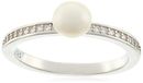 Brilio Silver Elegante zilveren ring met echte parel RI055W - Circuit: 60mm
