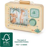 Small Foot Houten Televisie Muziekdoos Safari FSC