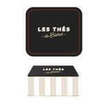 COOK CONCEPT, BT6827, Elegante Metalen Doos voor Keukenopslag, Vintage Design, Optimale Bescherming, Ideaal voor Thee en Kruiden, Afmetingen 20x7x13 cm, Kleuren Zwart, Groen, Beige