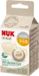 Nuk For Nature Siliconen Fopspeen 6-18 Maanden Crème 2 Stuks
