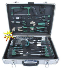 Brüder Mannesmann Mannesmann gereedschapkoffer 124 delig Green line