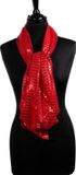 Merkloos Pailletten sjaal - Rood - Glitter - Carnaval - Unisex - Polyester - 175 cm