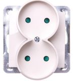 Ospel GP-2YRP/m/27 prise, IP20, 16 A, 71 mm, 45 mm, 71 mm, 72 g