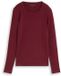 Tom Tailor - Basic katoenen shirt met lange mouwen - Maat S - Preppy Plum