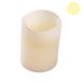 Homéa Led-kaars, pijler, was, ivoorkleurig, D 7,5 x H 12,5 cm, warm wit