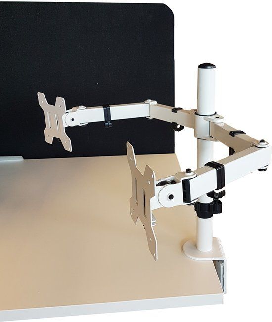 IVOL Monitor Arm Universeel - 2 schermen - Wit