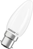 OSRAM LED-lamp Ster kaarsvorm B40 filament, 2700 K warm wit, 3,4 W, B22d, mat, 470 lm, 15.000 h, voor kroonluchters en decoratieve armaturen