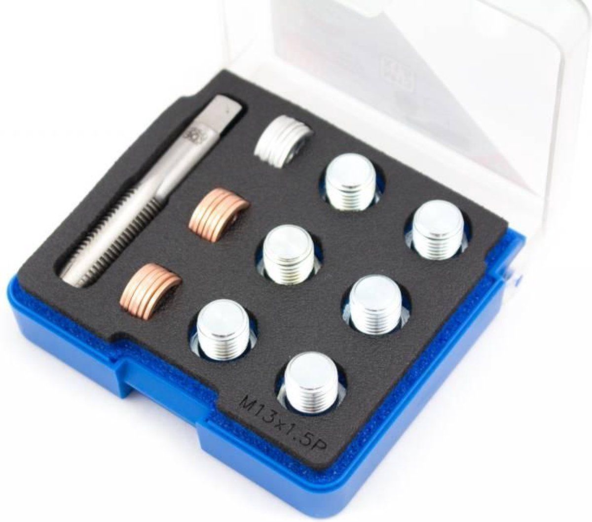 Bgs Schroefdraadreparatieset - 10-delig - Zwart, Blauw - M17 x 1,5