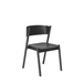 HUBSCH Oblique Chaise de salle à manger - Noir