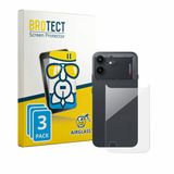 BROTECT Screenprotector 3 Stuks voor Nothing Phone (4b) (Achterkant) Beschermglas transparant