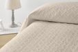 Degrees home Glad - sprei voor bed 135 cm - sprei Bouti bed - lente/zomer - 230 x 260 cm - beige
