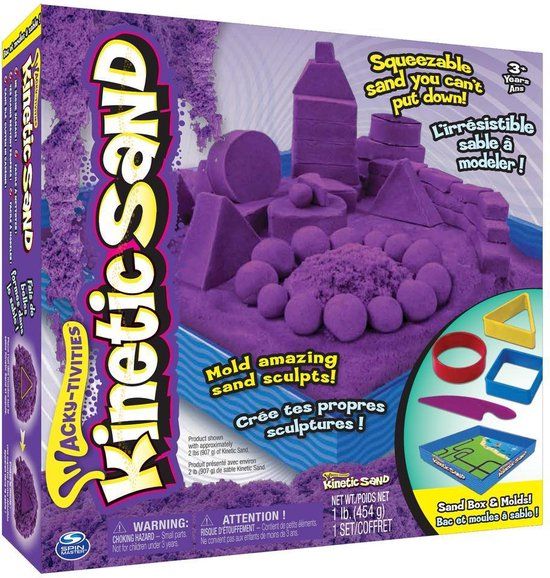 Kinetic Sand Sand Box Set - Paars - 454g Zand - 3+ jaar