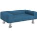 Canapé pour enfants bleu 70x45x26,5 cm velours