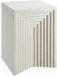 tectake® Table d'appoint 38 x 38 x 51 cm - Table d'appoint moderne pour intérieur et extérieur - Table compacte pour salon, balcon et terrasse - Table basse - Crème