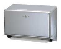 San Jamar T1950 X C Mini C-vouw/multifold handdoekdispenser, chroom, 11 1/8 x 3 7/8 x 7 7/8