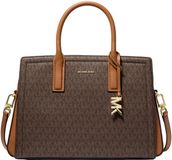 Michael Kors Laila Medium Handtas Dames - Leer - Bruin/AcGoudn