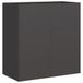 VidaXL Plantenbak Staal Zwart 80x40x80 cm