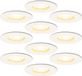 HOFTRONIC 10x Bari inbouwspots - Wit - GU10 - 4 Watt - 345 lumen - 2700K warm wit - Dimbaar - IP65