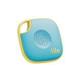 Life360 Tile - Bluetooth-tracker, sleutelfinder en itemfinder voor sleutels, tassen en meer. Telefoonzoeker. Zowel iOS- als Android-compatibel. 1 stuk (aqua lemon)