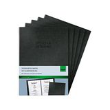 Sigel Menu Map met Rubberen Binding A5, Zwart, 5 Stuks