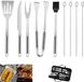 Unyqoos® Set de grill de 9 pièces en acier inoxydable