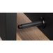 Viefe ARPA WALL Butoir de porte mural en aluminium, 100 mm, noir brossé