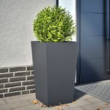 vidaXL Plantenbak - 45x45x75 cm - Staal - Antracietkleurig