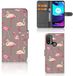 B2Ctelecom Motorola Moto E20 | E30 | E40 Housse de téléphone avec porte-cartes Flamant rose