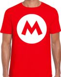 Bellatio Decorations Mario Loodgieter Verkleed T-shirt Rood Heren XXL