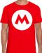 Bellatio Decorations Mario Loodgieter Verkleed T-shirt Rood Heren XXL