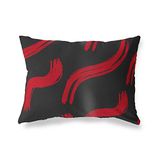 BonaMaison Rood-Zwart Decoratieve Kussensloop, Kussenhoezen Bank, Decoratieve Kussenhoesjes, Kussensloop; Sofa, Slaapkamer, Kantoor, Auto 45x60 Cm - Ontworpen en vervaardigd in Turkije