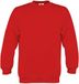 B&C Sweatshirt Fille Rouge Coton/Polyester 5 ans