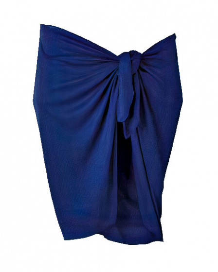 Beco rok Pareo dames 165 x 56 cm polyester donkerblauw