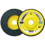 KLINGSPOR 321719 slijpmopplaat SMT 925, 125 x 22,23 mm, 10 stuks. Korrel: 40, gebogen